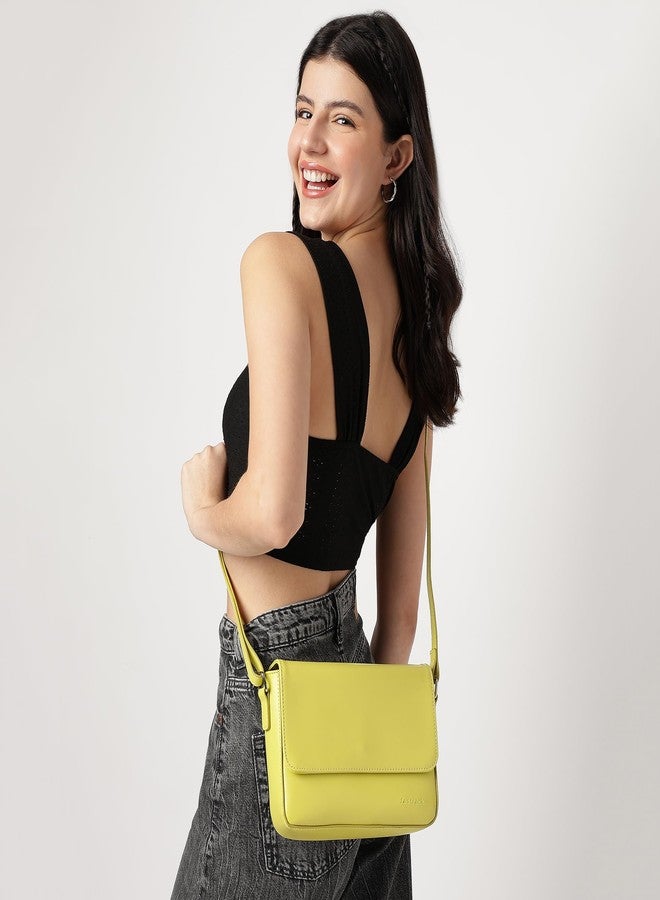 Fastrack Casual Sling Bag for Women | Slings for Casual Carry | Ladies Purse Handbag Celery Green - Image 2